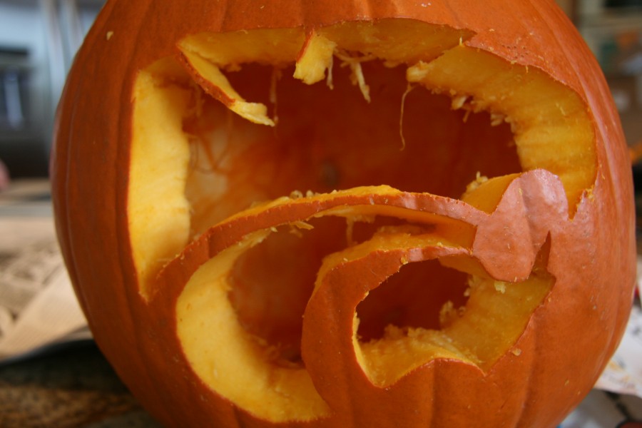 The+final+design+of+the+pumpkin+after+the+carving+process+is+complete.+