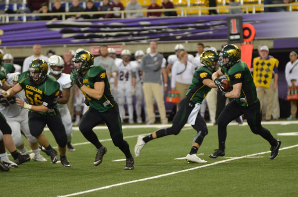 Tyler Dralle, sr., broke the metro most yard rushed record last night in the state championship game.