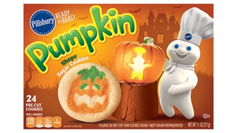 Pillsbury's pumpkin fall season cookie.