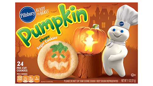 Pillsbury's pumpkin fall season cookie. 