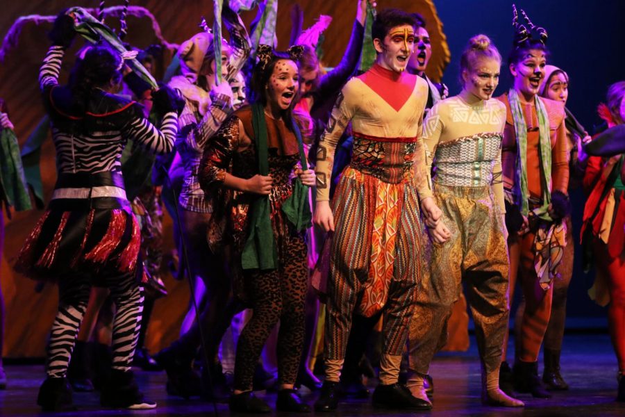 The Lion King Junior opens tonight in the Kennedy Auditorium. There are 42 cast members and 12 tech crew members, according to director Steve Tolly. Teacher Nick Hayes is the shows tech director. 

