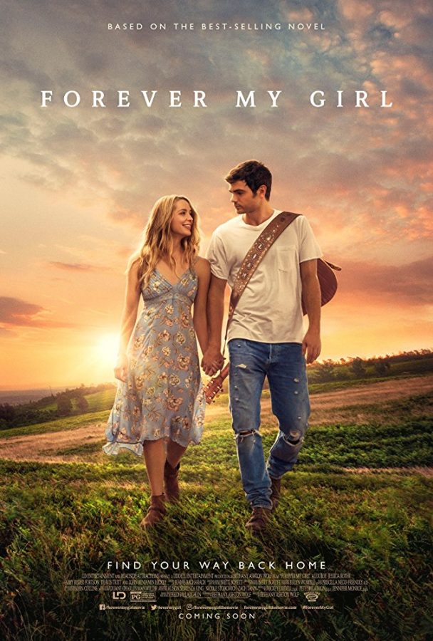 Main characters of the movie Forever My Girl, Josie Preston (Jessica Rothe) and Liam Page (Alex Roe), take a walk.