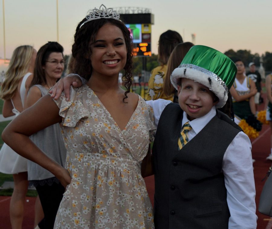 2018 Homecoming Queen and King Jackson Hoeger and Jaianna Green. 