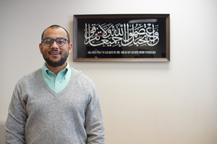 Imam Hassan Selim, prayer leader at the Islamic Center of Cedar Rapids.