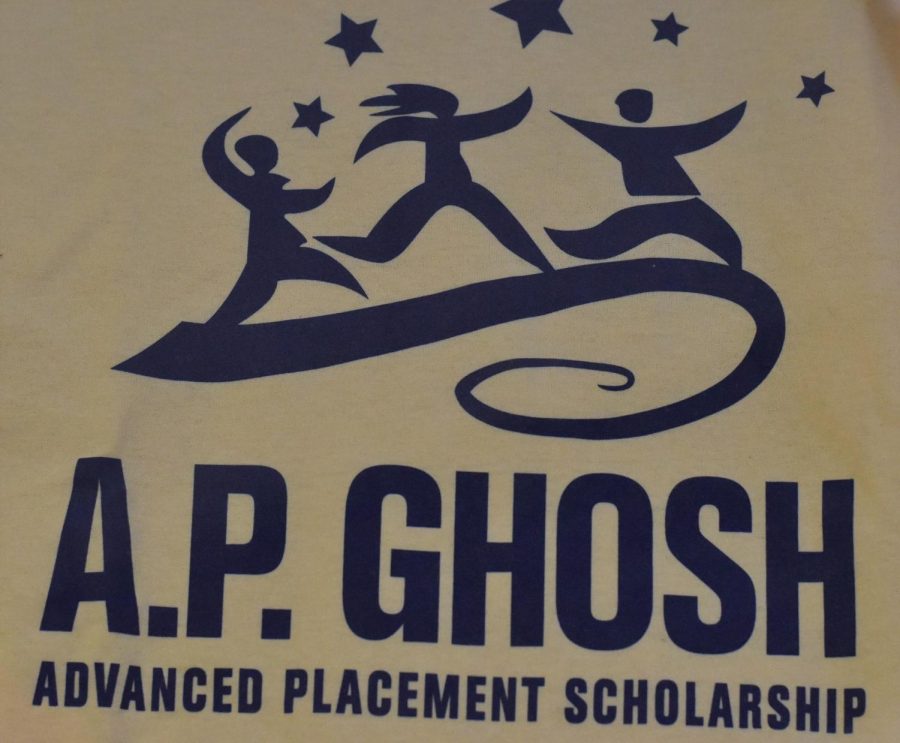 An A.P. Ghosh shirt in the display case. 