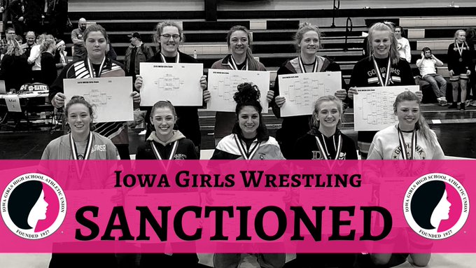 Girls wrestling has been sanctioned by the IGHSAU,.
