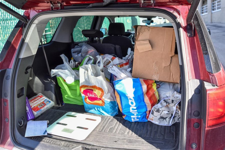 Photos: Cougar Soccer Collects Food Donations at Scrimmage vs Marion