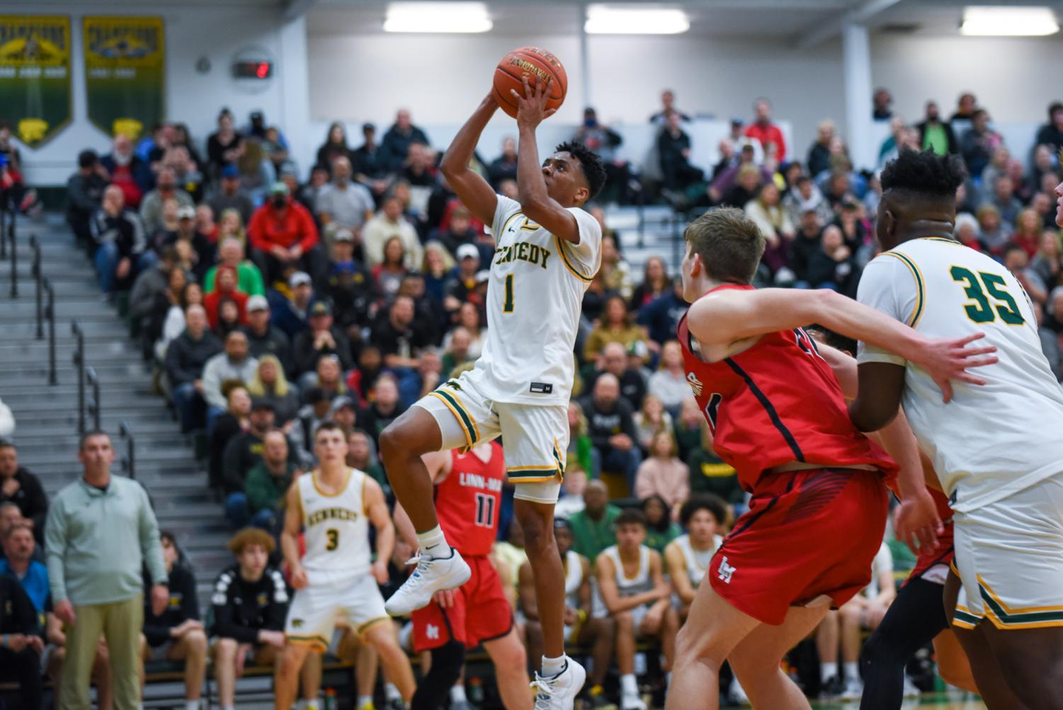 Kennedy Boys Basketball during their 2022-23 season, a week before state playoffs.