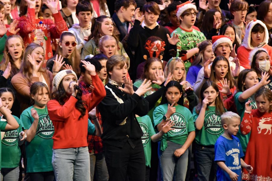 Kennedy Choirs lead special rendition of Rudolph the Red Nosed Reindeer