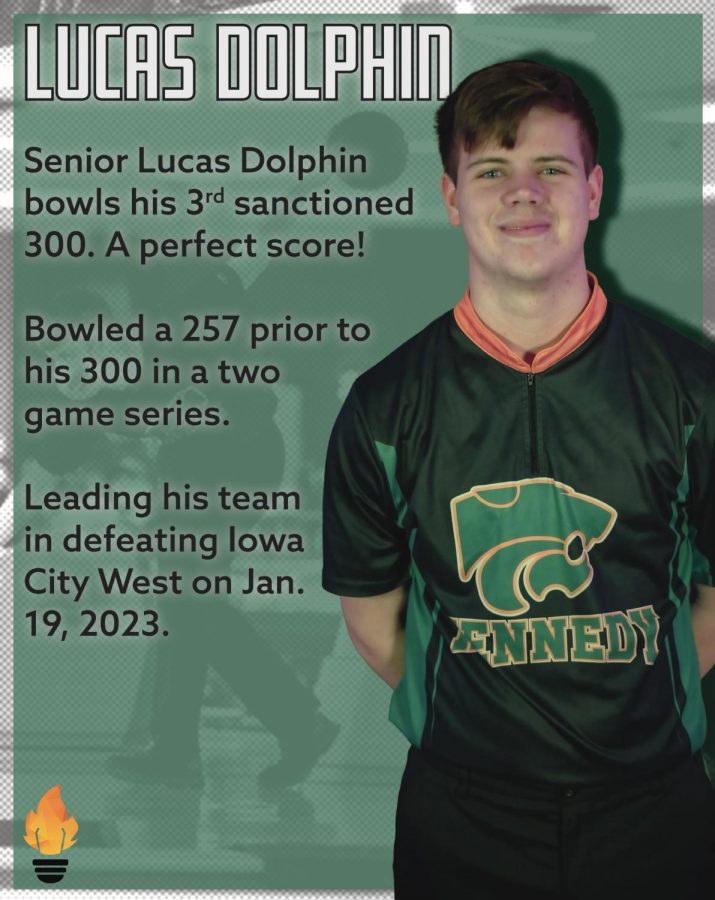 Senior Lucas Dolphin Bowls his Third Sanctioned 300