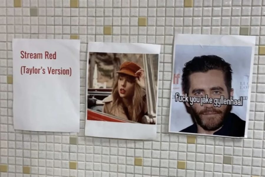 Posters+defaming+Jake+Gyllenhaal+put+up+in+the+Kennedy+girls+bathroom+by+an+anonymous+student.