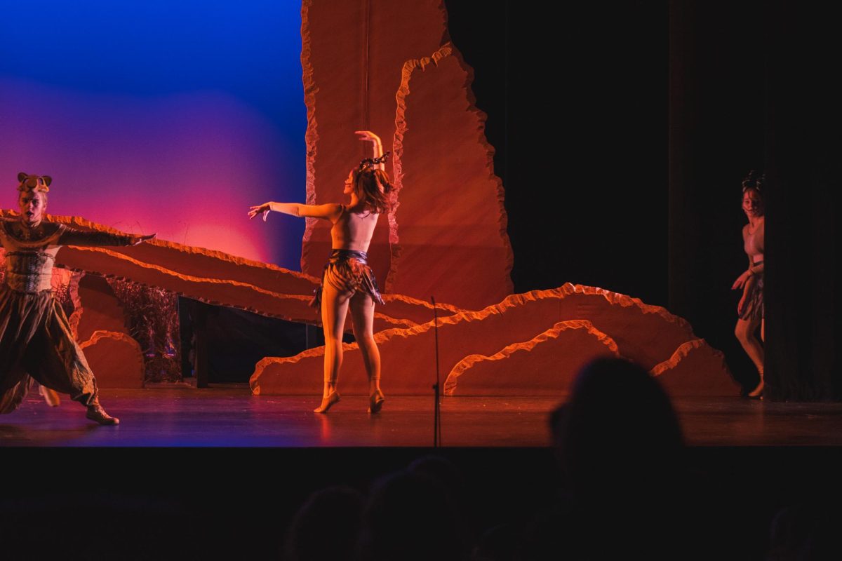 Junior Claire Frank dances as a gazelle in the song I Just Cant Wait To Be King.