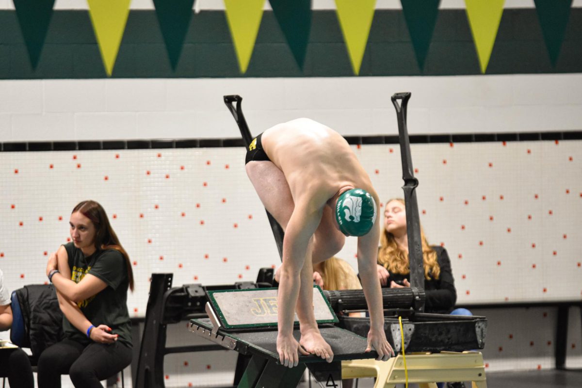 Junior AJ miller Ready to dive into the water 