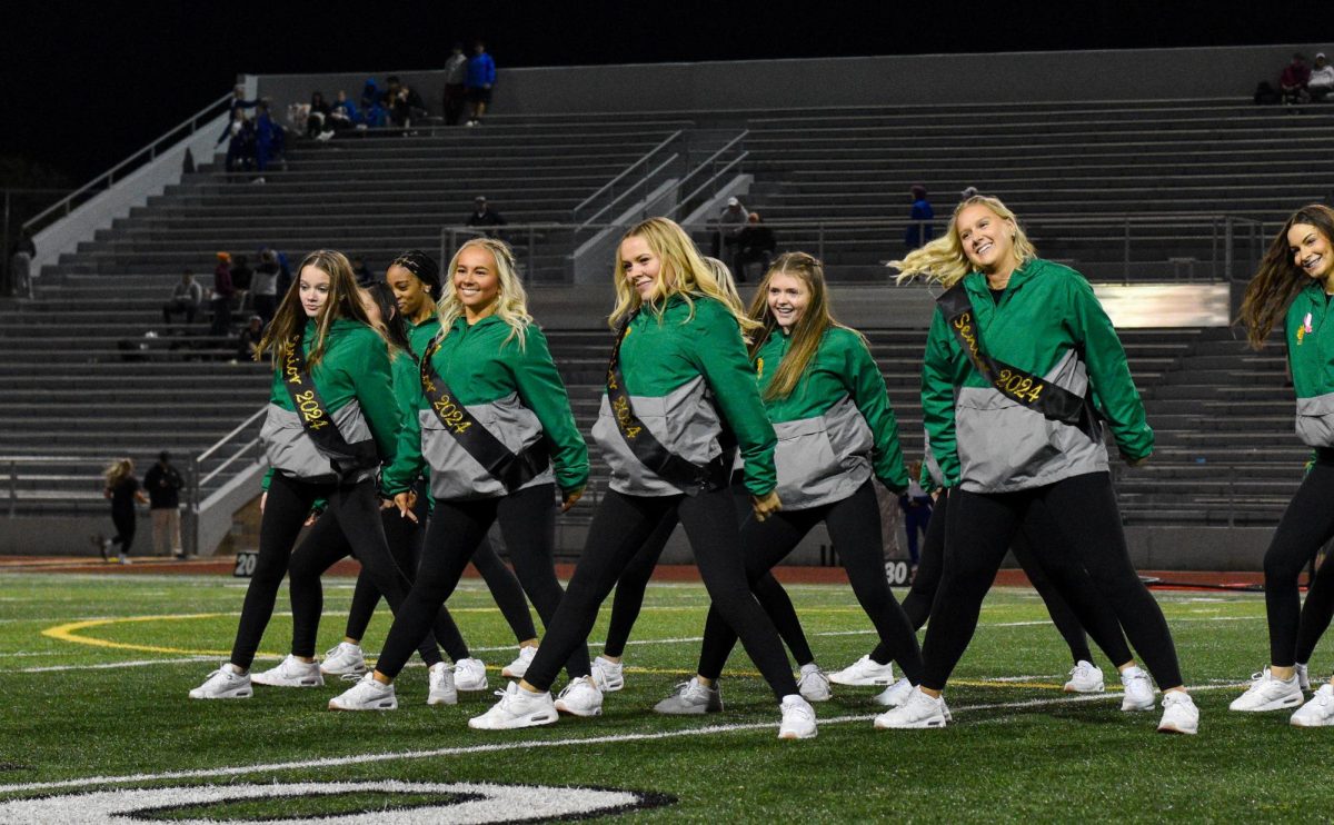 Kennedys Dance team performs at halftime on October 20.