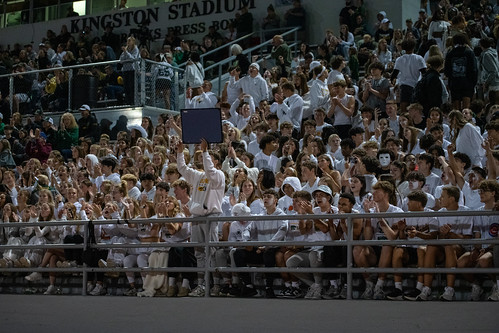 Kennedy's student body shows their Cougar pride at the Kennedys home game against Pleasant Valley.