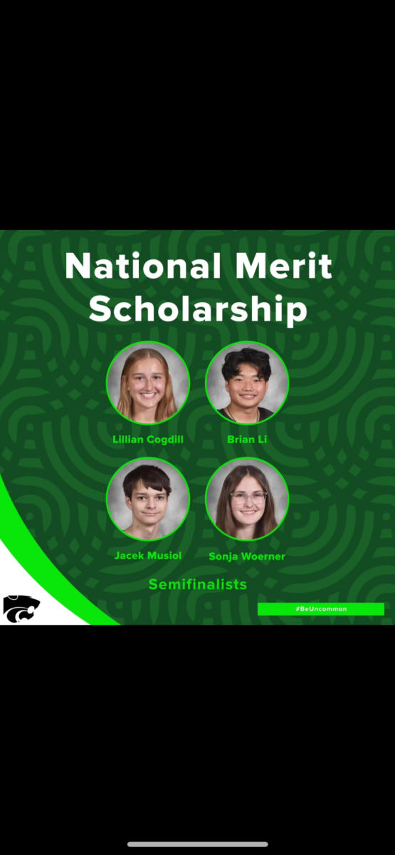 Four National Merit Semifinalists chosen from Kennedy High School.