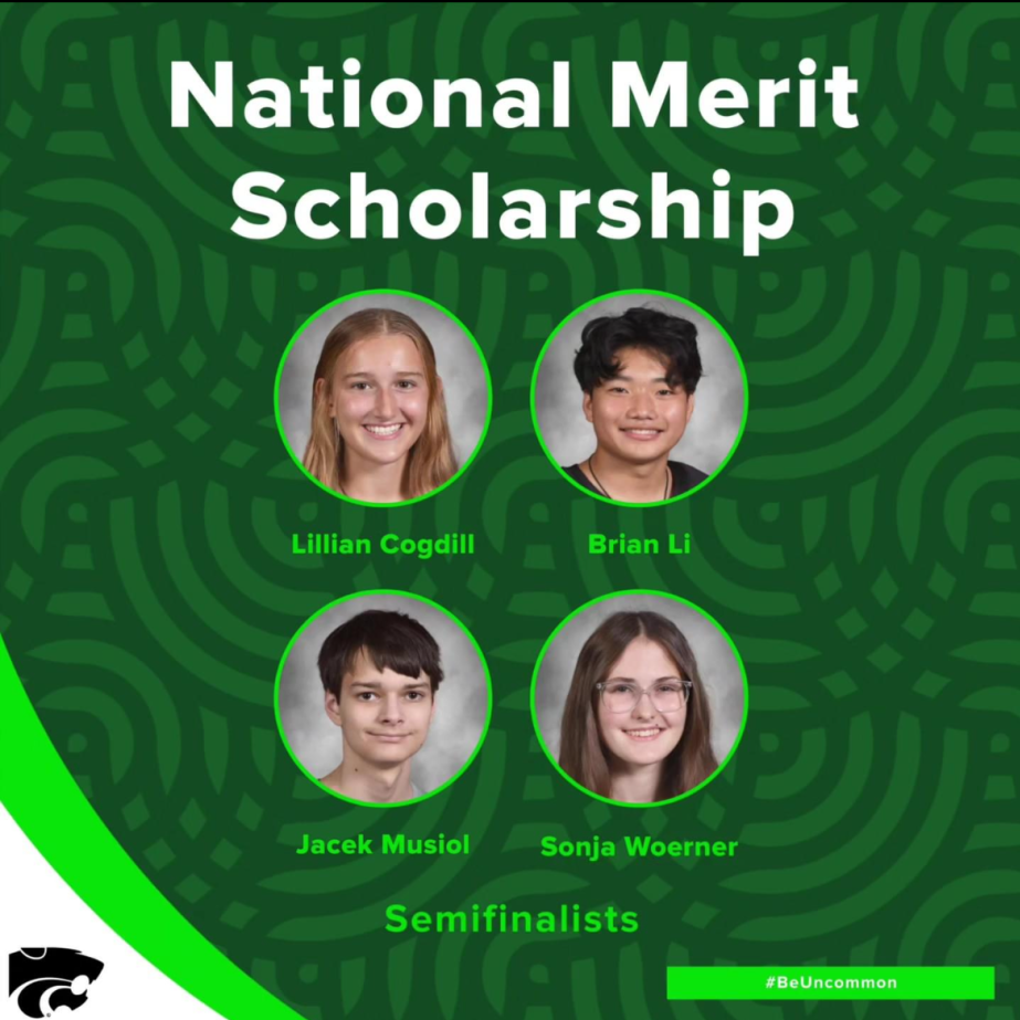 Four National Merit Semifinalists chosen from Kennedy High School.