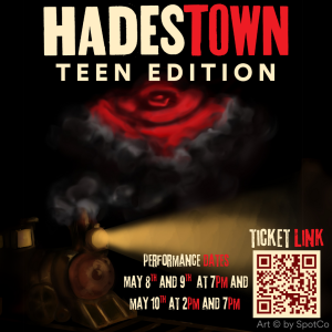 Hadestown Poster designed by student Onnika Hallam